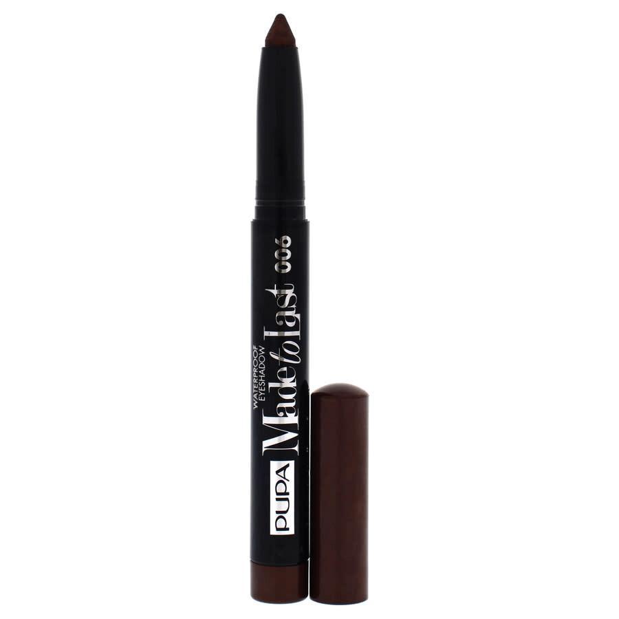 Eyeliner nero matita con coperchio marrone scuro