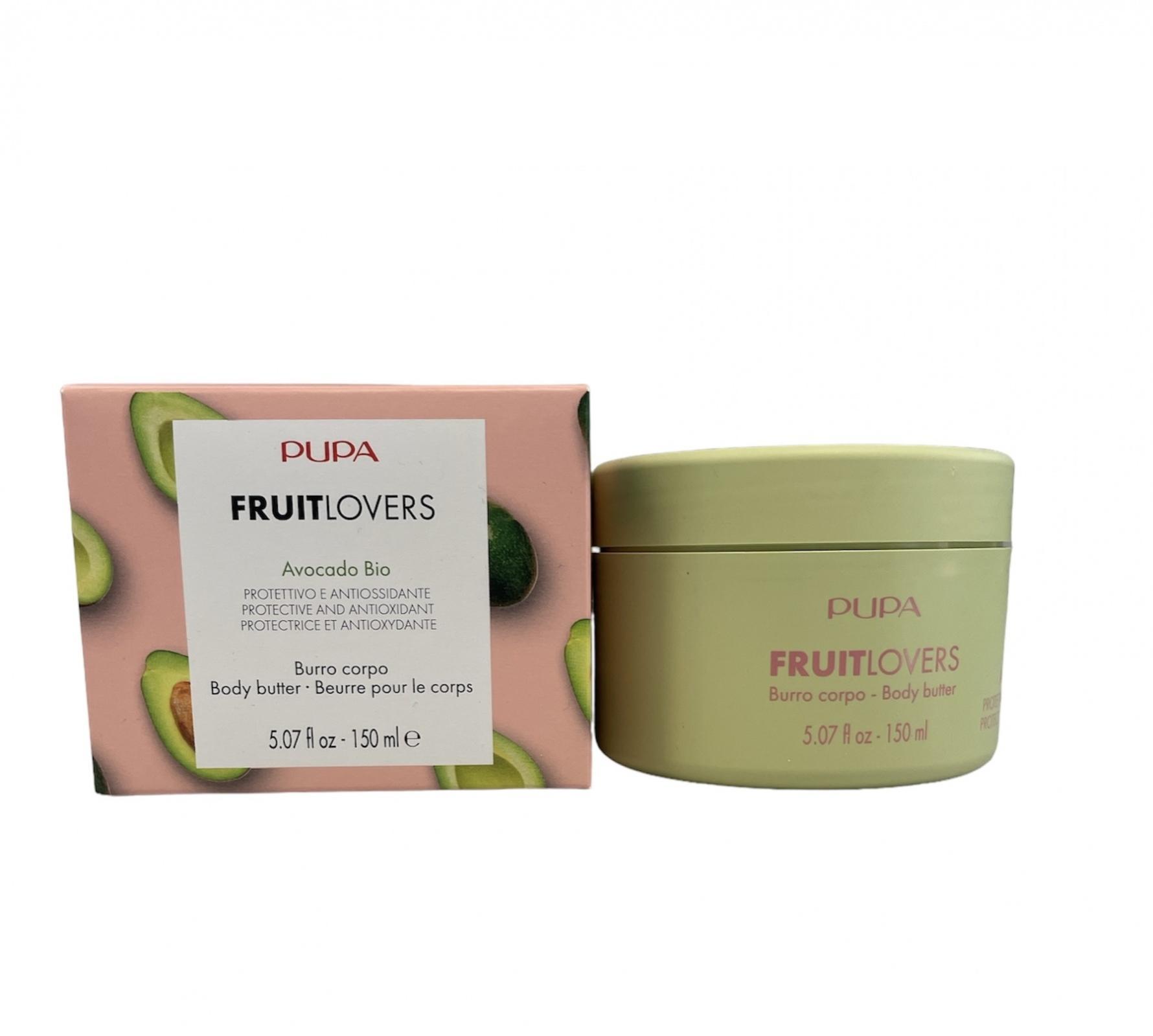 pupa pupa fruit lovers cr.burro 001 150ml - foto 1 Due vasetti di burro per il corpo PUPA Fruit Lovers in confezione con scatola decorata