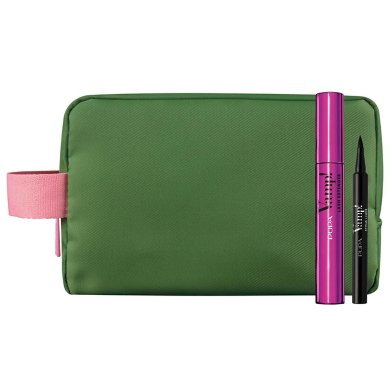 pupa pupa kit vamp!lash ex.+pochette - foto 1 Kit viso con pochette verde, mascara e applicatore
