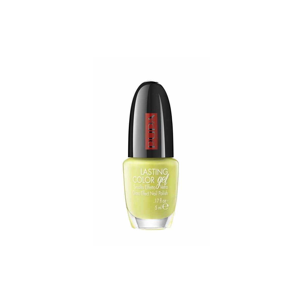 pupa pupa smalto effetto gel n.081 - foto 1 Smalto per unghie PUPA effetto gel colore giallo lime con tappo nero