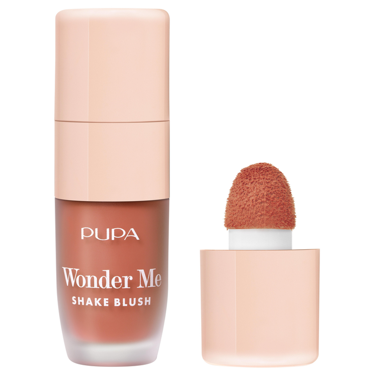 pupa pupa wonder me shake blush 004 - foto 1 Blush liquido Pupa Wonder Me Shake tonalità 004, flacone beige con applicatore dome-shaped