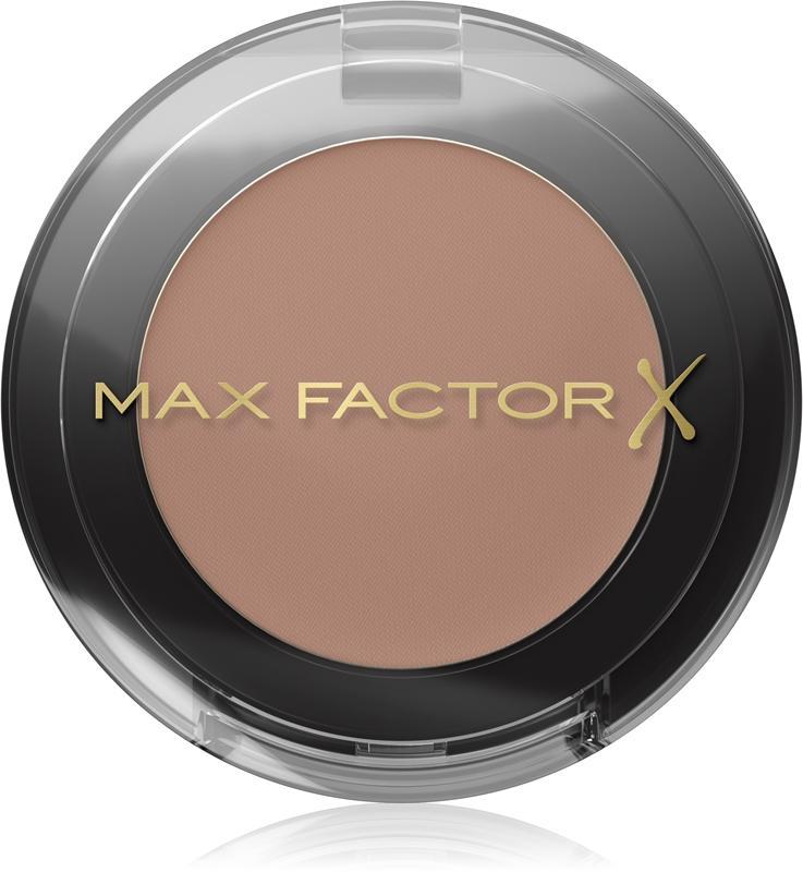 Ombretto compatto Max Factor Mono 03, tonalità beige-marrone, packaging nero con specchio