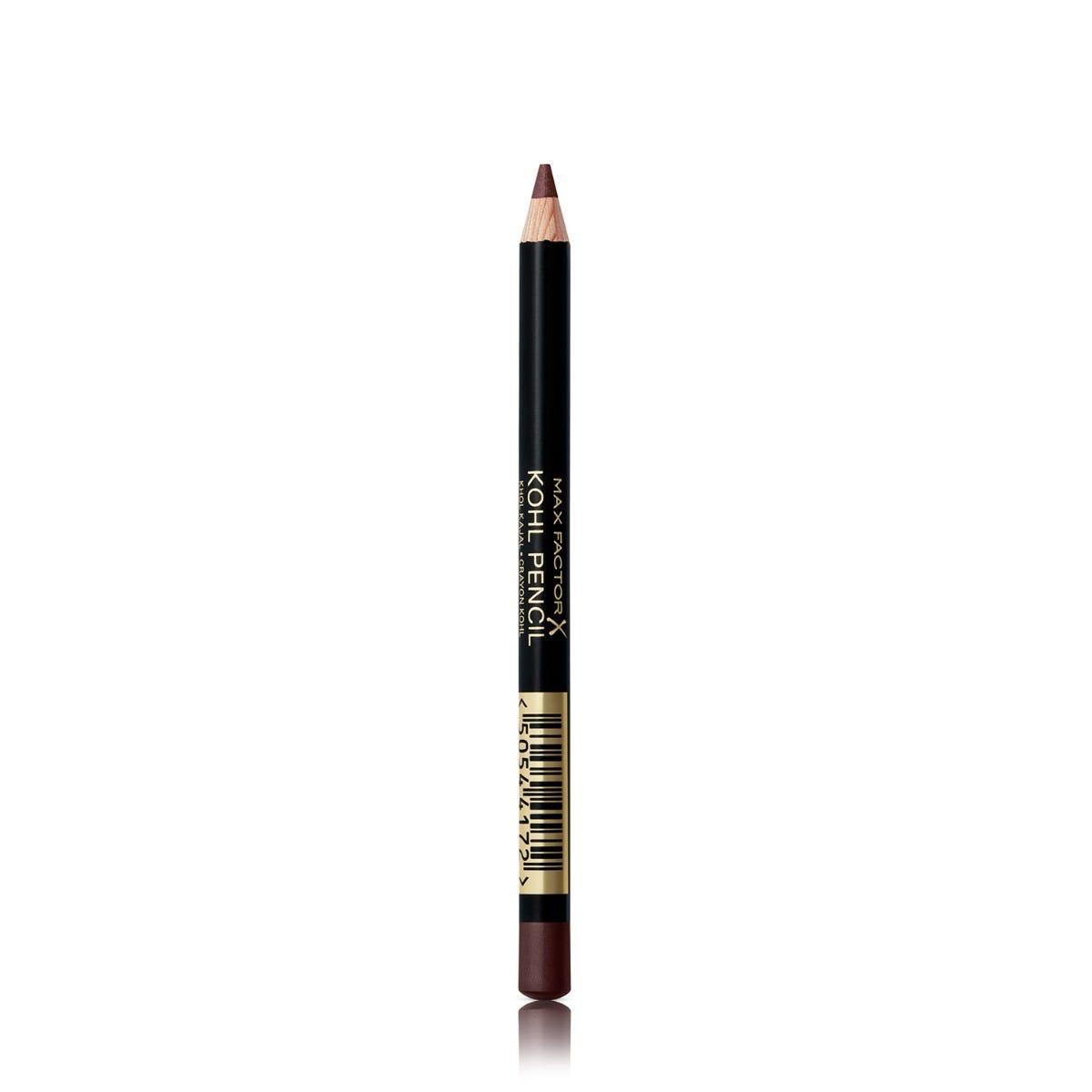 Matita kajal Max Factor n.30 marrone scuro, punta affilata, ferrule dorata