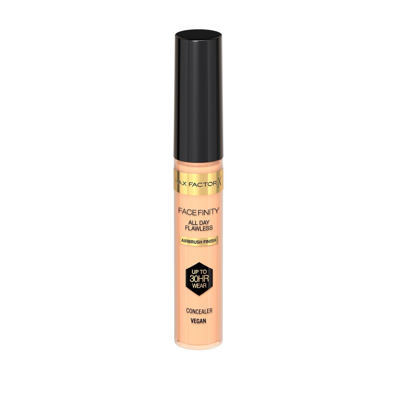 max factor m.factor correttore f-finity 010 - foto 1 Correttore liquido Max Factor Facefinity 010 beige/avorio, tubo con applicatore e tappo nero