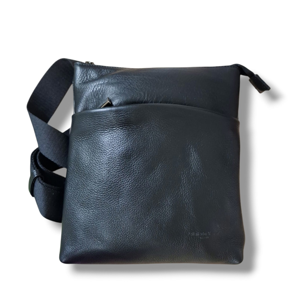 pelletteria veneta pelletteria veneta tracolla uomo riccardo n25494 nero - foto 1 Tracolla in pelle nera per uomo PELLETTERIA VENETA RICCARDO N25494