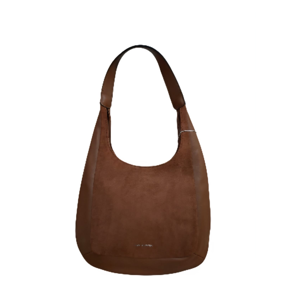 Borsa a spalla donna hobo marrone scuro MAC ALYSTER con manici lunghi