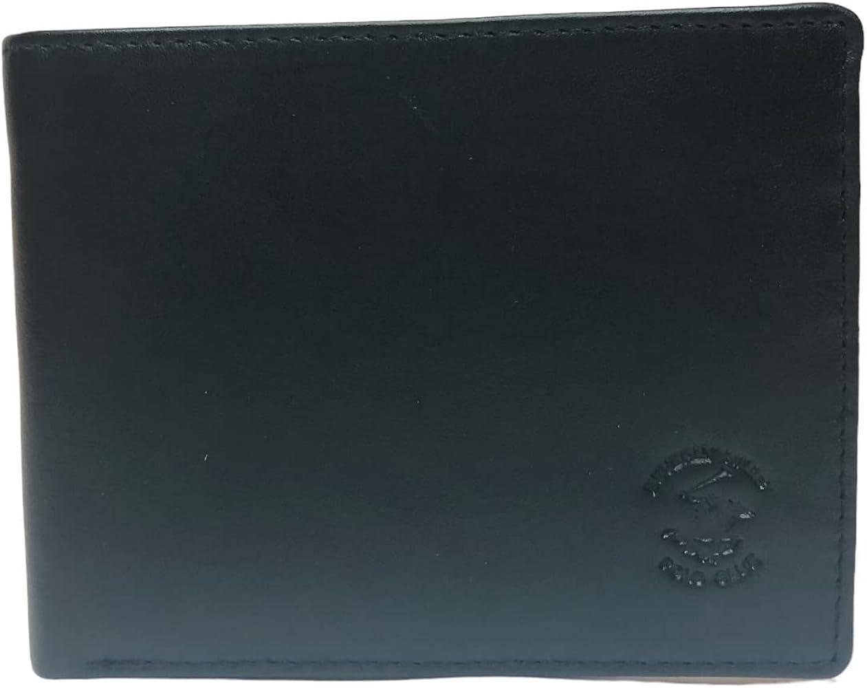 Portafoglio uomo Beverly Hills Polo Club nero BH-1593 con logo ricamato
