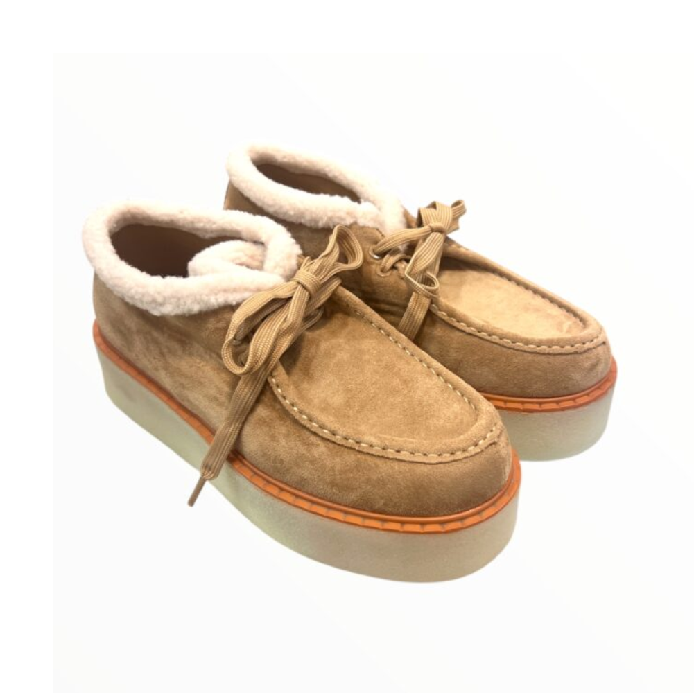 marc ellis marc ellis scarpa classy2001-fw25 sand 39 - foto 1 Scarpa Marc Ellis Classy2001 Sand con lacci, vista laterale