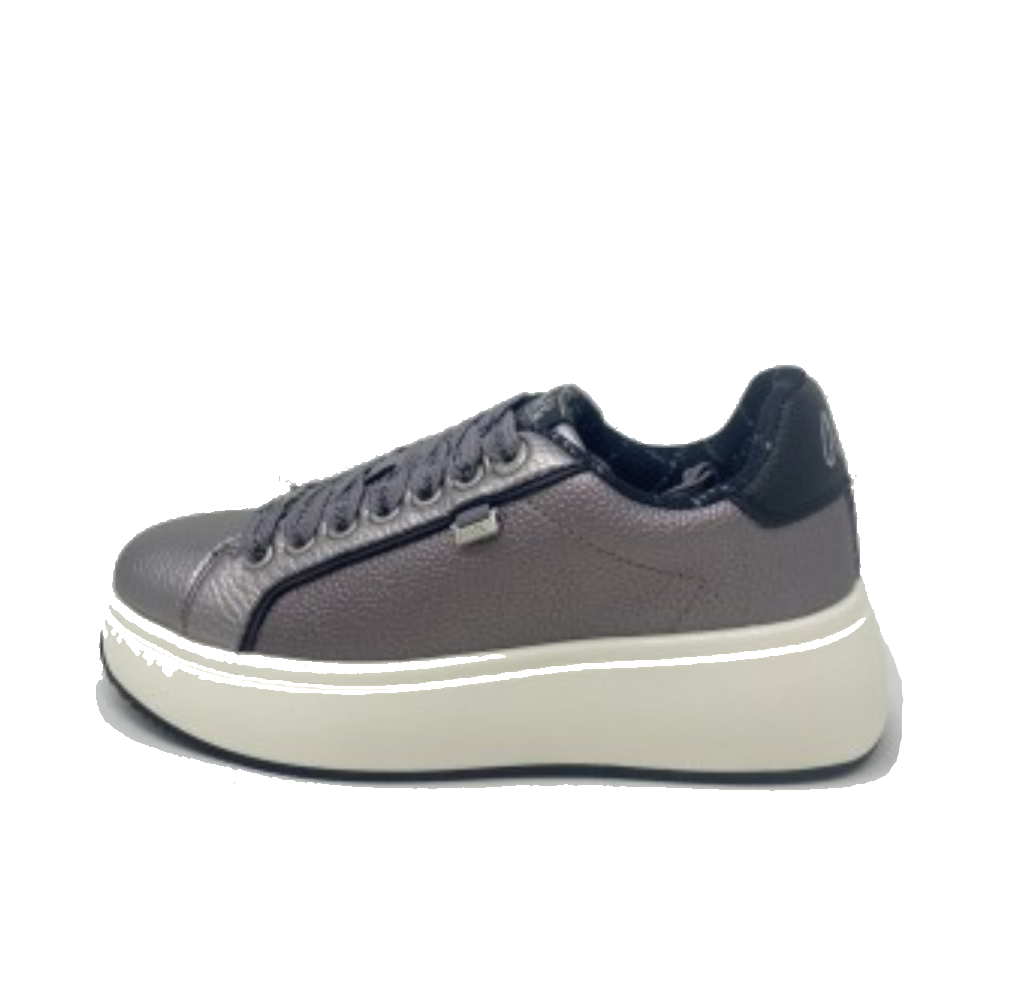 anekke anekke sneaker donna roma 413 silver 41380 37 - foto 1 Sneaker donna ANEKKE ROMA grigio e blu con suola bianca
