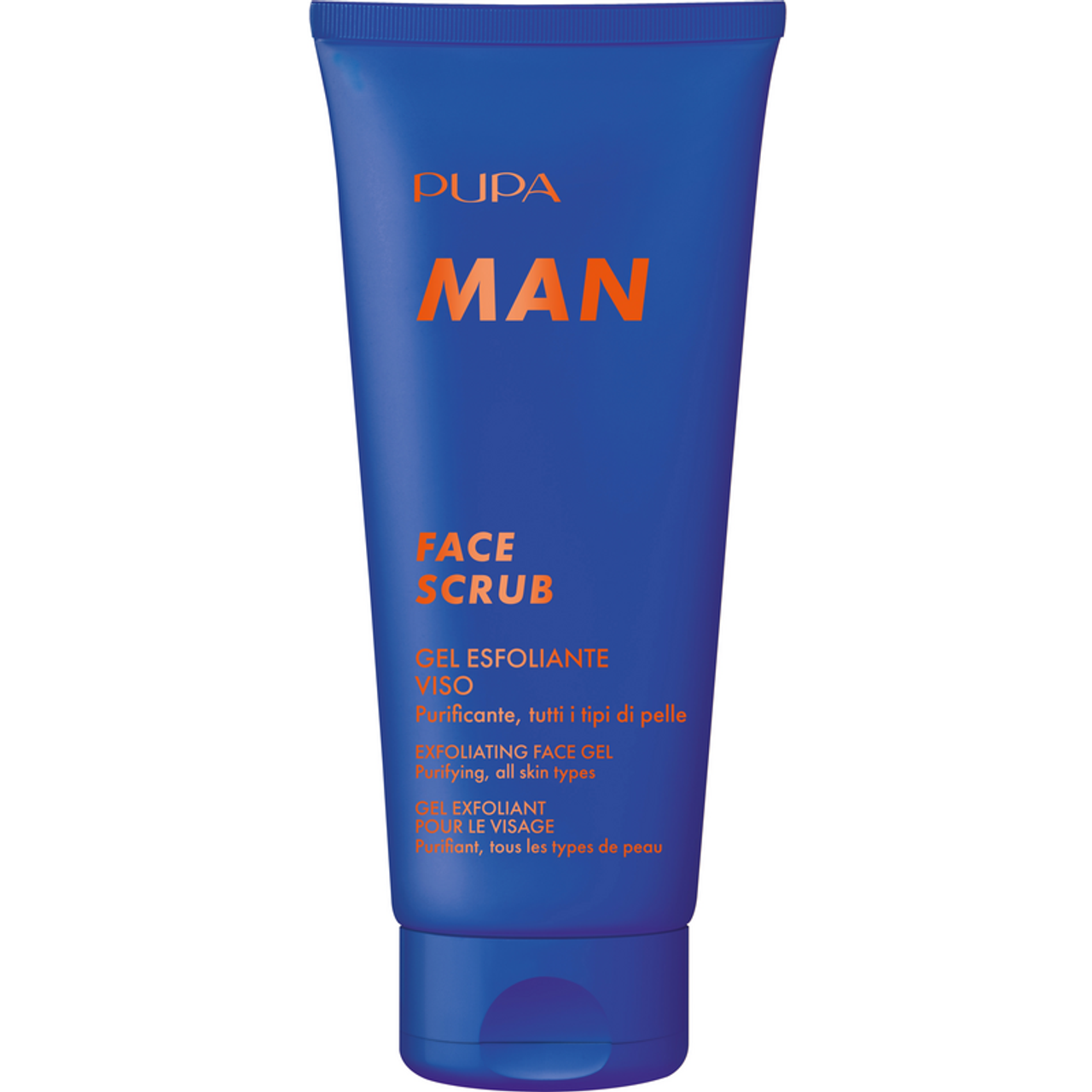 Scrub viso esfoliante per uomo Pupa, detergente delicato 100ml