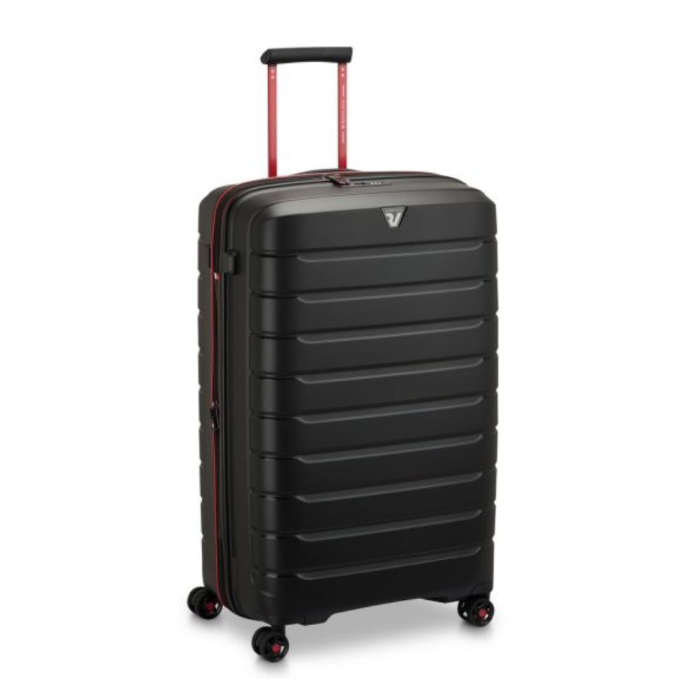 roncato roncato trolley grande flying move nero fumo - foto 1 Trolley RONCATO Flying Move nero fumo con manico telescopico rosso