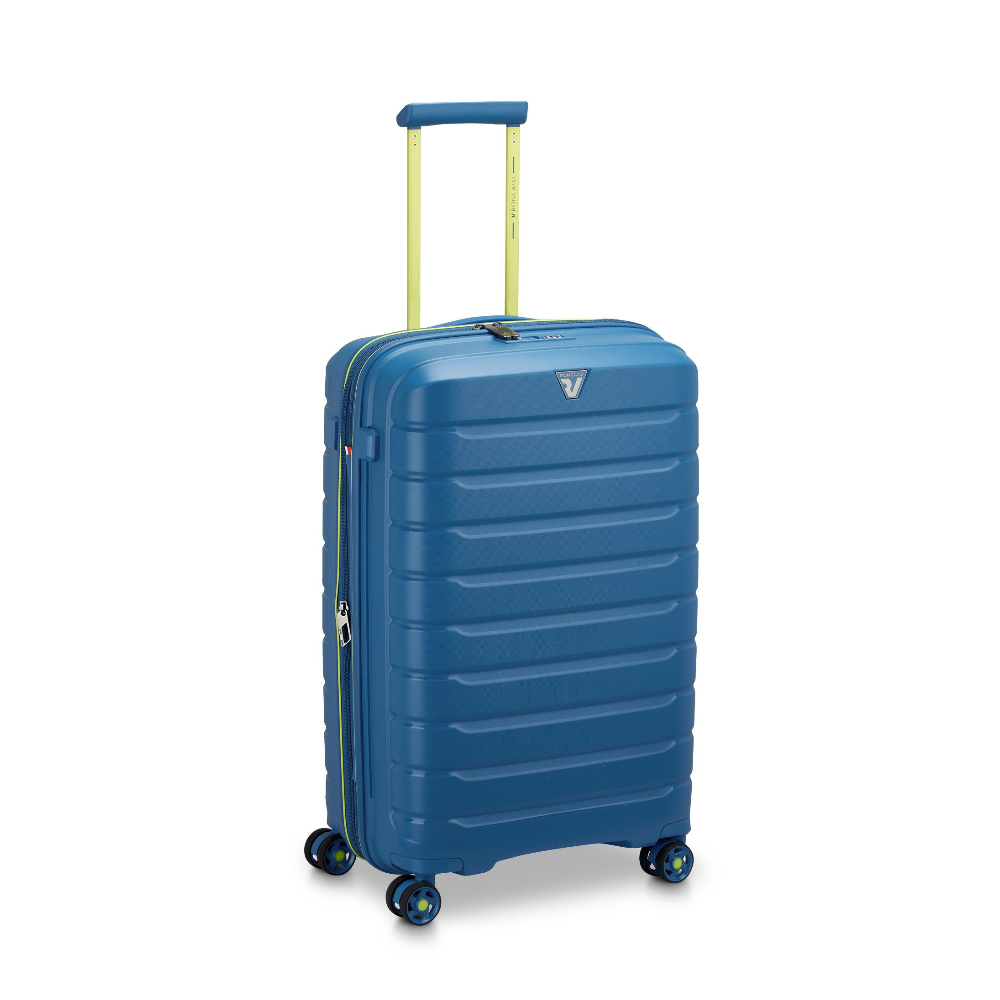roncato roncato trolley medio b-flying move 68cm 41818253 blu laguna - foto 1 Trolley medio Roncato B-Flying Move 68cm blu laguna, vista frontale 3/4