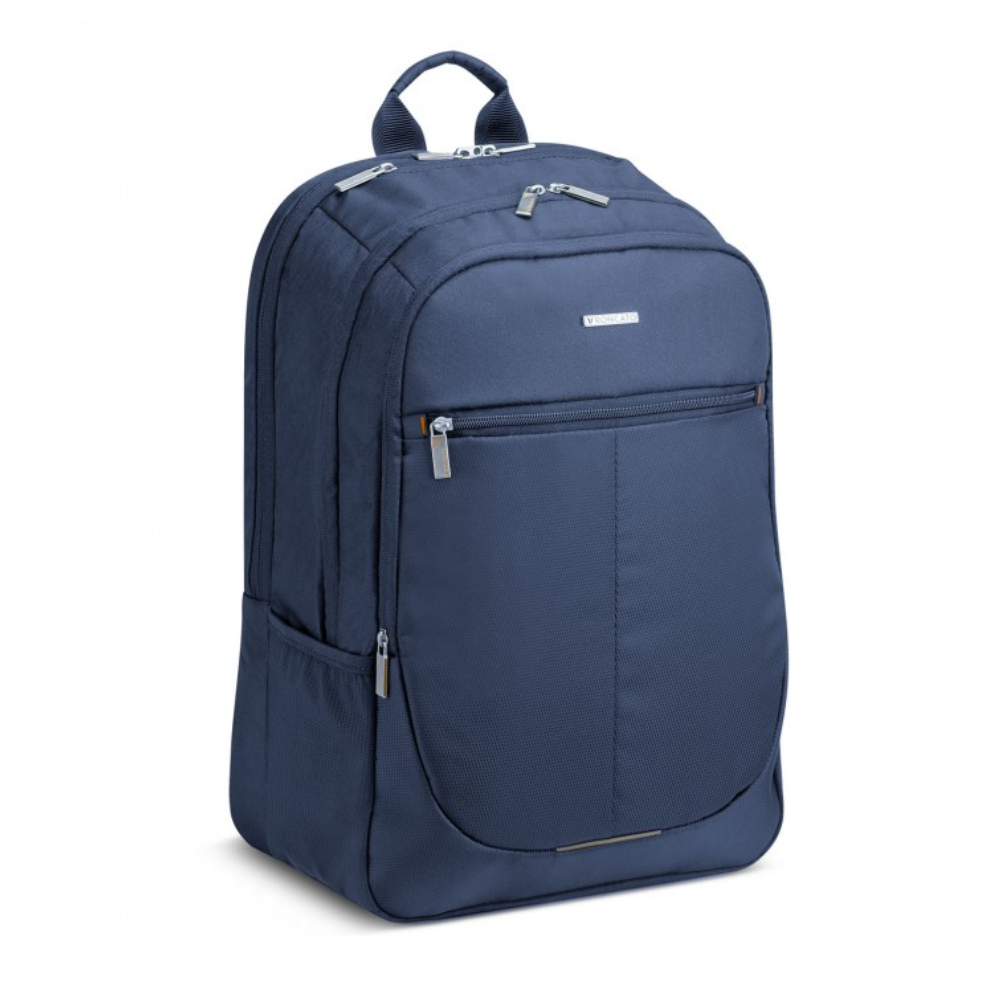 roncato roncato zaino porta pc comp. easy office 2.0 blu notte - foto 1 Zaino porta pc blu notte Roncato Easy Office 2.0, vista frontale con tasche
