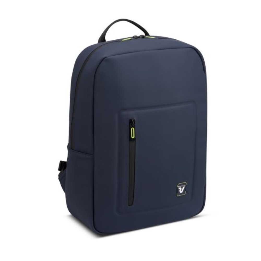 roncato roncato zaino 1 comp be-dry blu oltremare - foto 1 Zaino in poliestere blu scuro con maniglia superiore e tasche frontali
