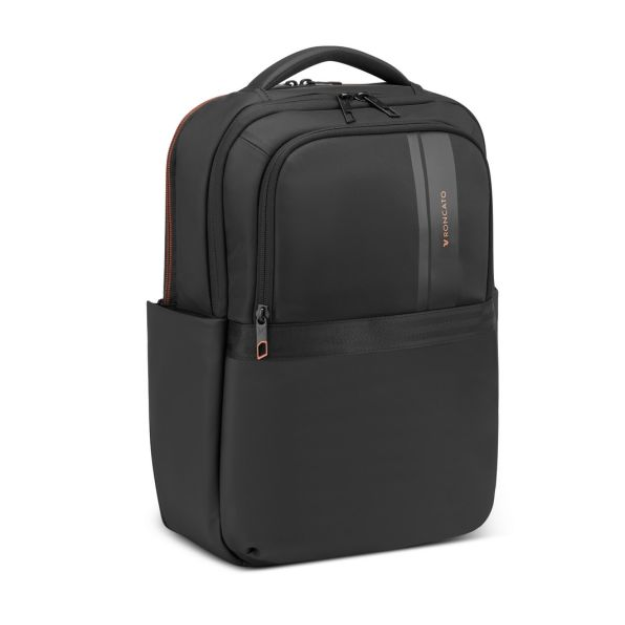 roncato roncato zaino business 2 comp. metropolitan nero - foto 1 Zaino business nero Roncato Metropolitan due scomparti, vista tre quarti