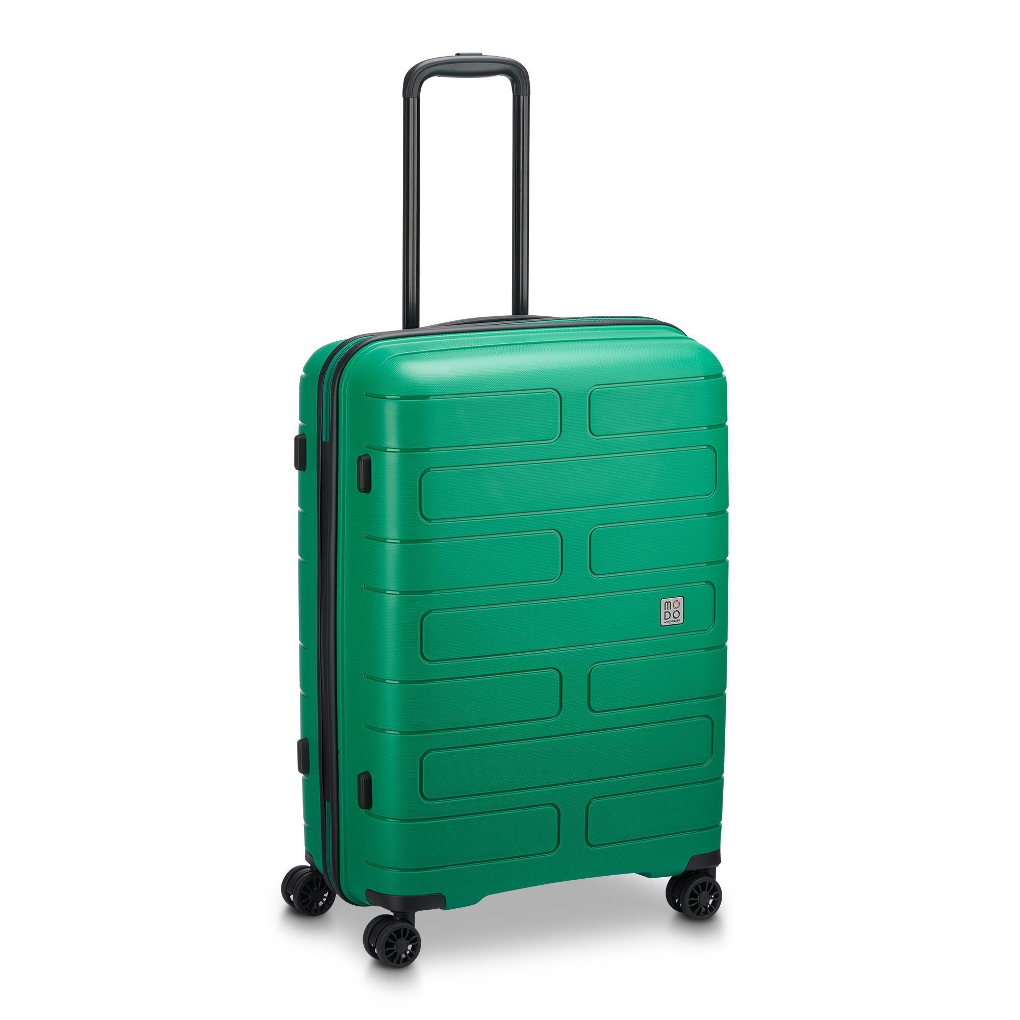 Trolley Roncato Supernova 2.0 verde, vista frontale chiuso