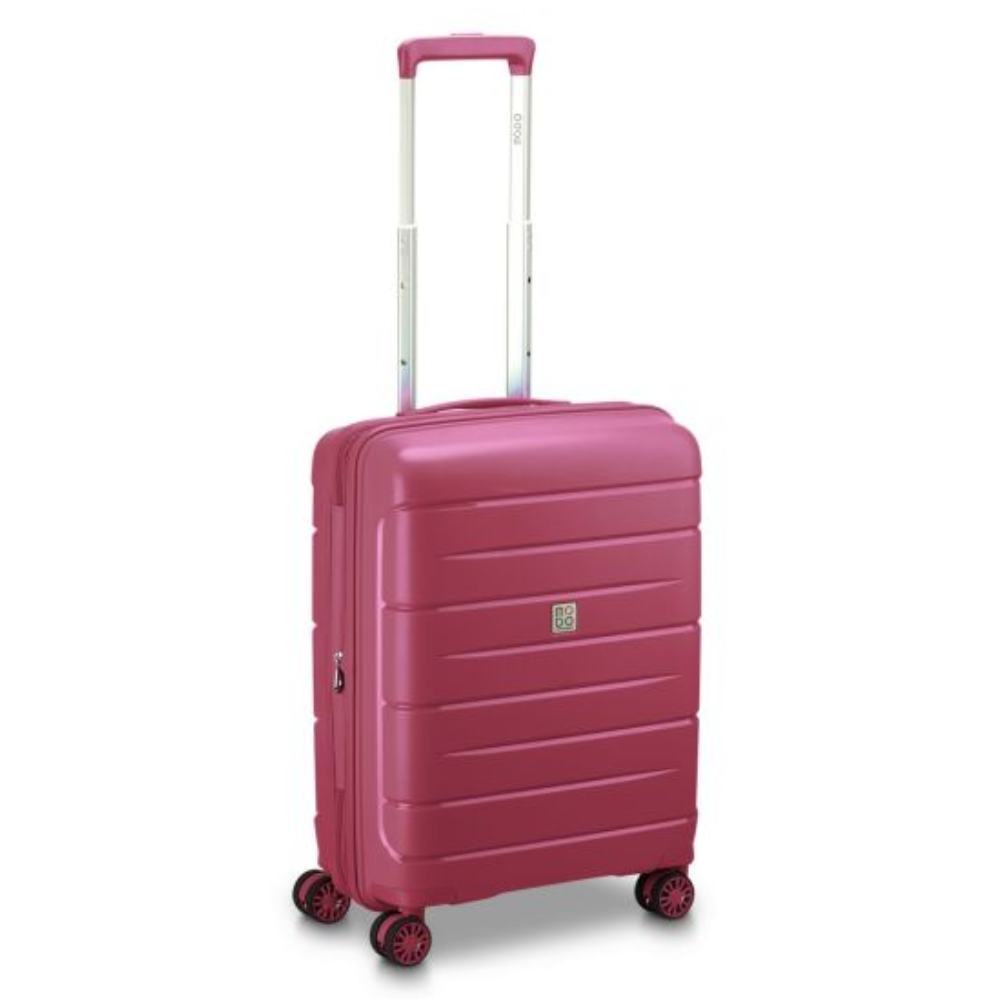 roncato roncato trolley piccolo cabina starlight 3.0 55/20cm 42345305 burgundy - foto 1 Trolley cabina Roncato Starlight 3.0 55cm burgundy, vista frontale con manico estratto e ruote