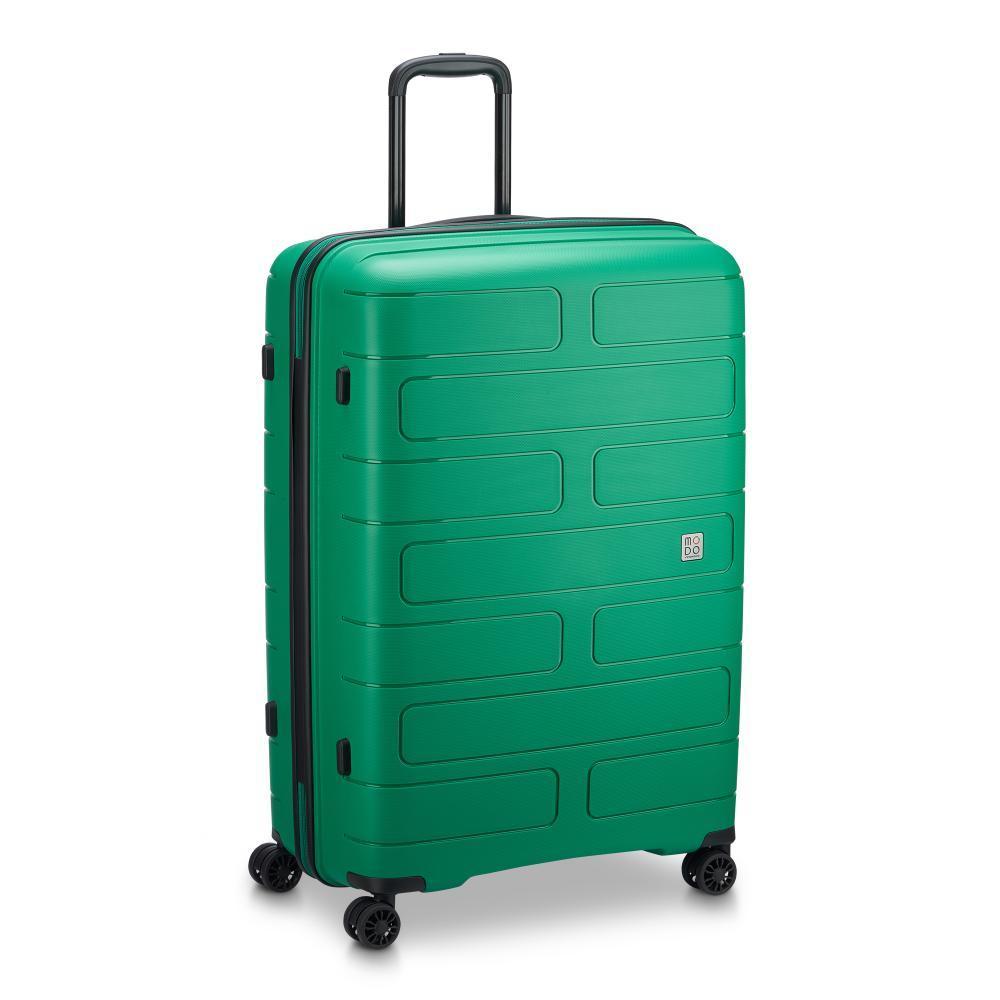 trolley RONCATO Supernova 2.0 76cm verde, vista frontale con maniglia telescopica