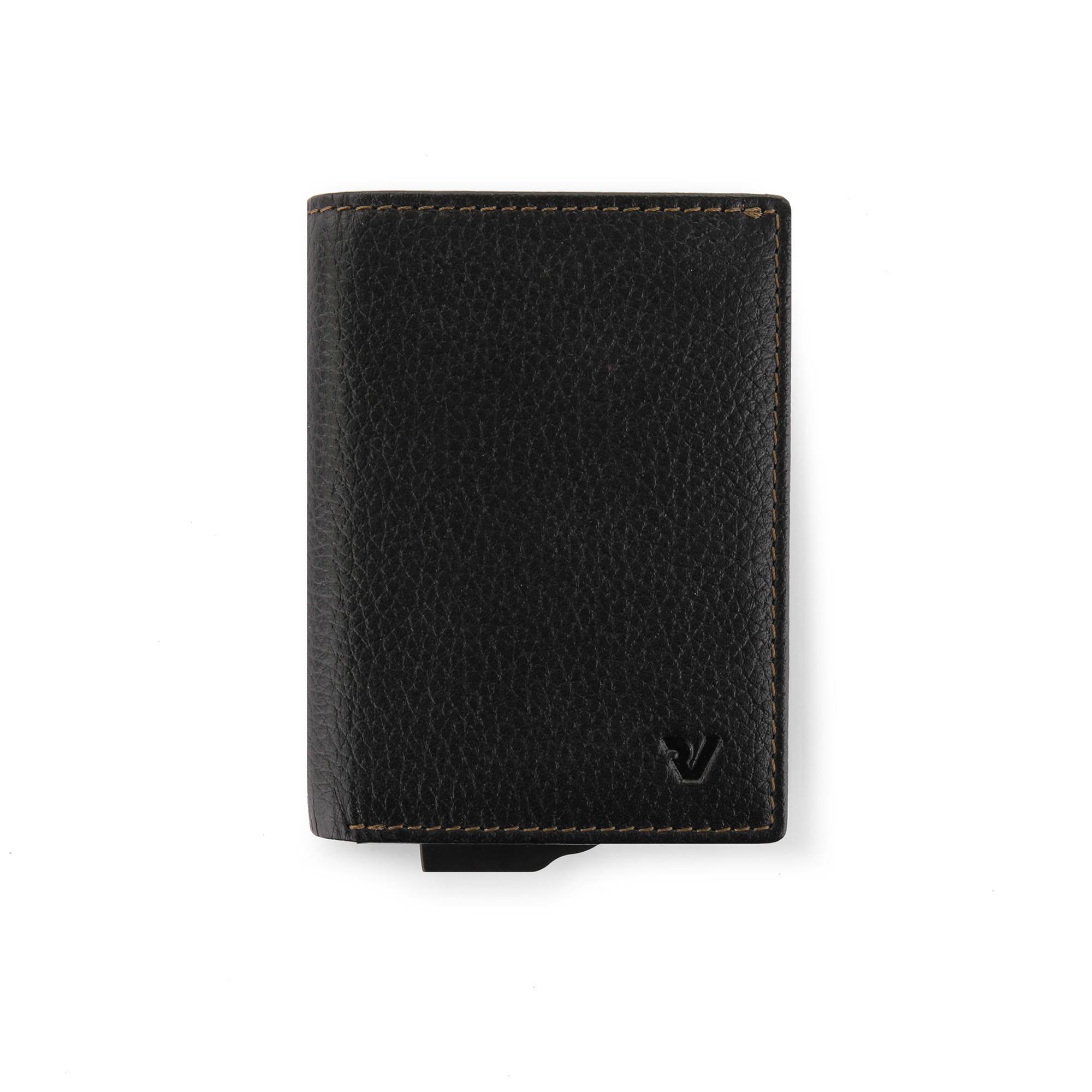 Portacarte Roncato Iron 4.0 nero, vista frontale