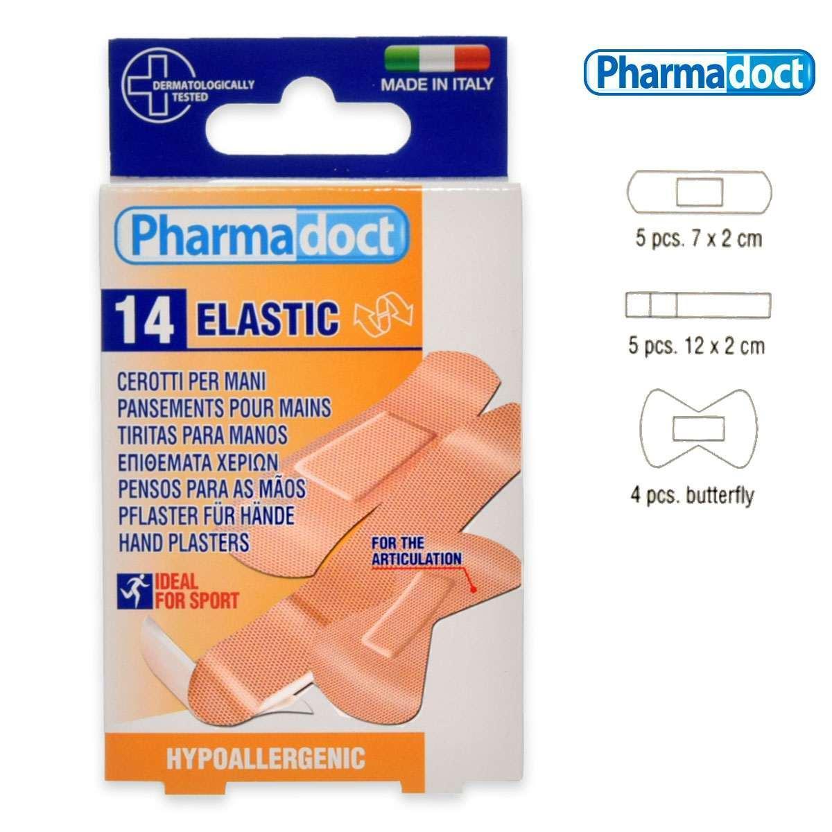 pharmadoc pharmadoct 14 cerotti mano in tessuto elastico assortiti 78140 - foto 1 pharmadoc pharmadoct 14 cerotti mano in tessuto elastico assortiti 78140 - foto 1