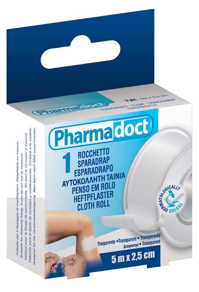 Rocchetto di nastro adesivo trasparente PHARMADOC 5cm x 2,5cm
