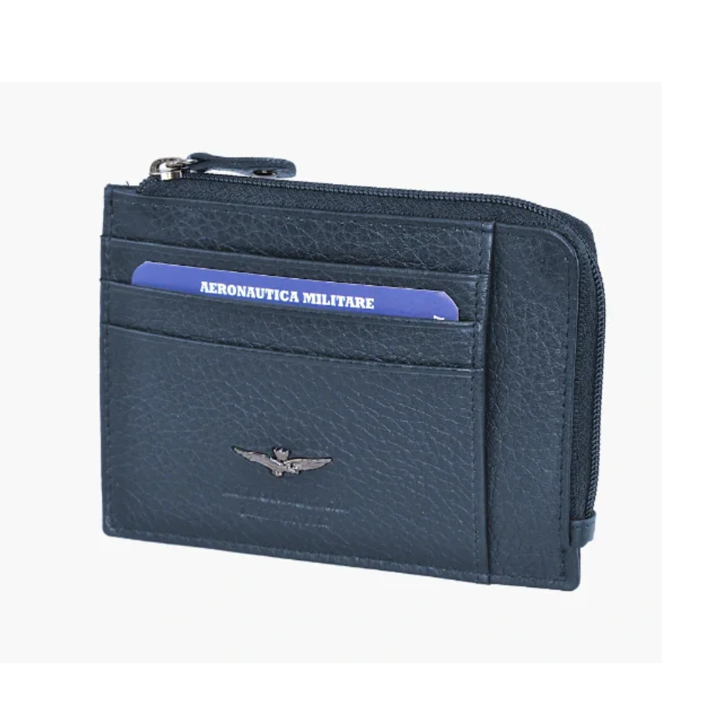 aeronautica-militare-portafogli-uomo-piatto-con-zip-blu-am187-bl Portafoglio uomo piatto con zip Aeronautica Militare blu