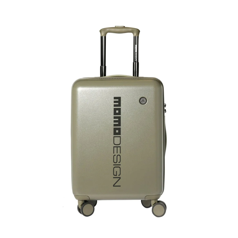 MOMO DESIGN DUO TRAVEL SET MILITARY GREEN/BLACK Trolley MOMO DESIGN Duo Travel Set con manico telescopico e ruote, colore verde militare