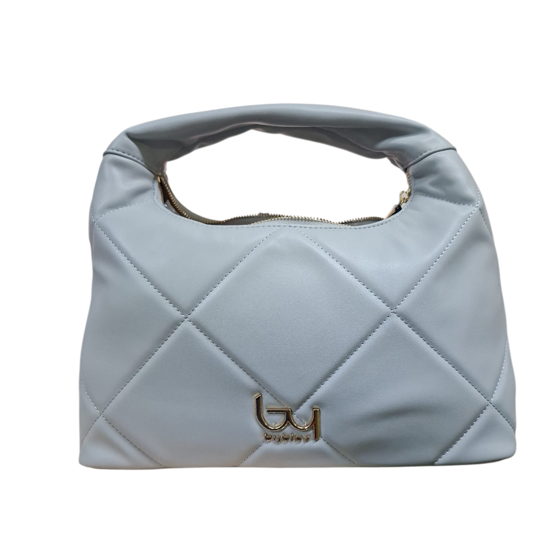 byblos-borsa-donna-dorado Borsa donna Byblos a tracolla colore azzurro grigio con trapuntatura