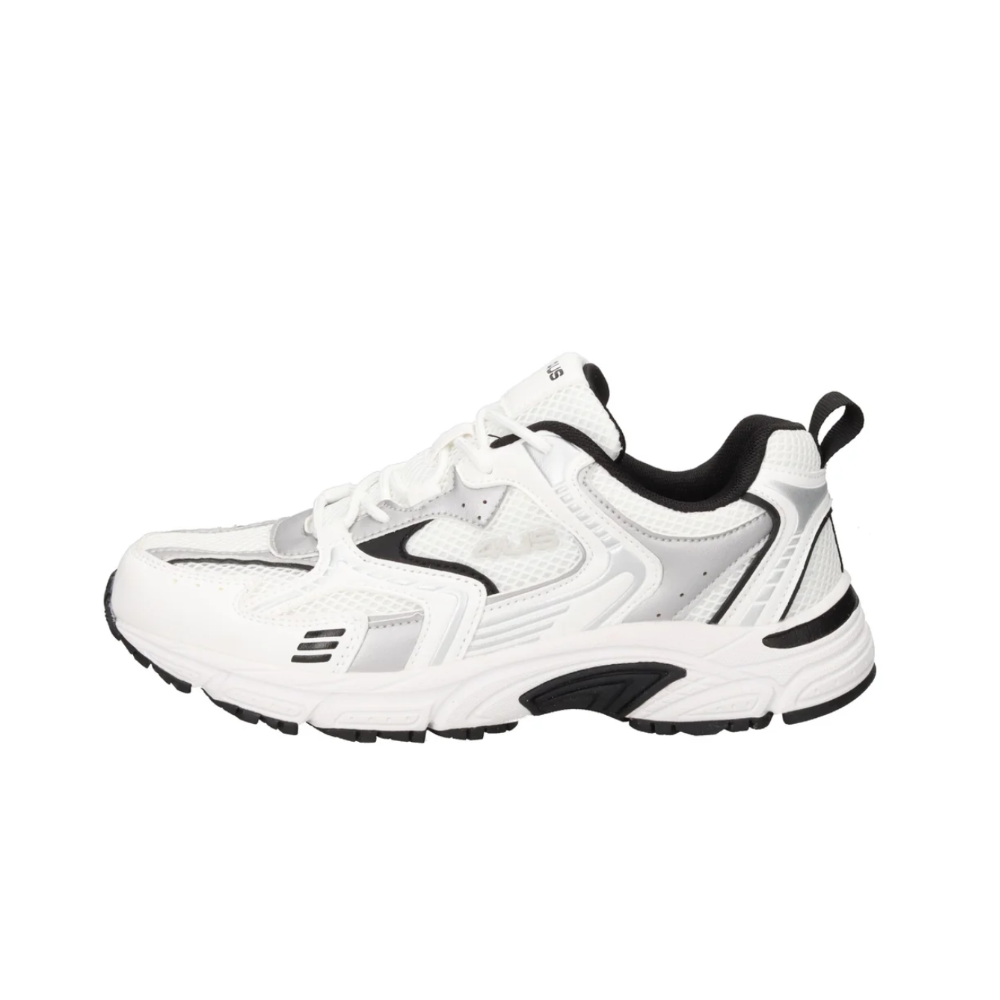 4us-paciotti-sneakers-uomo-white-black-40 Sneaker uomo 4US Paciotti bianca e nera, vista laterale destra