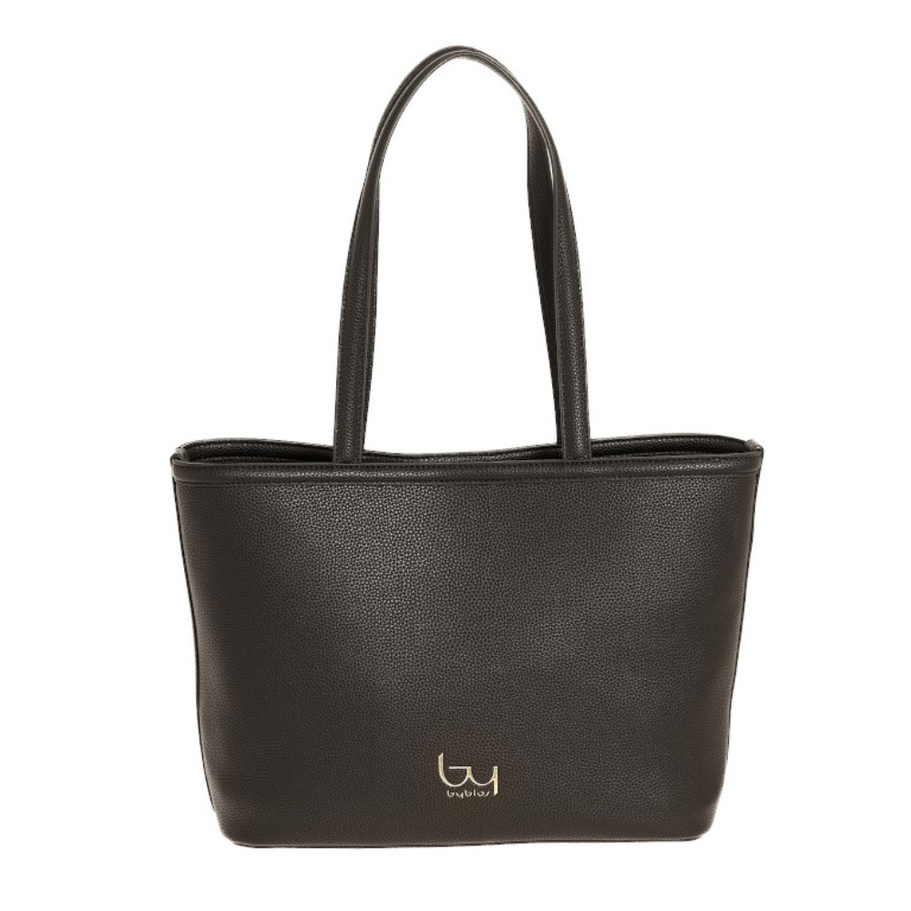byblos-borsa-donna-energy-nero Borsa tote donna BYBLOS ENERGY in pelle nera con manici lunghi