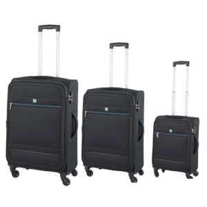 Set composto da 3 trolley 55/60/70 in termoformato nero s350-ne
