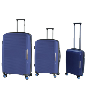 Set 3 trolley in pp 55/60/70 blu s180-bl