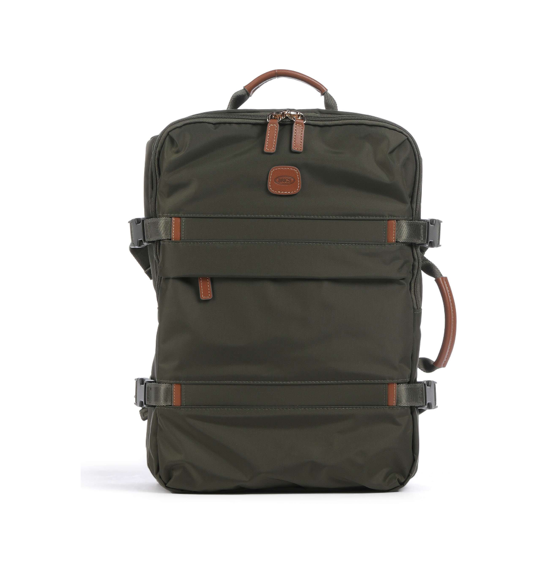 bric's-x-collection-zaino-sportivo-cm-30x427x17-verde-oliva Zaino sportivo BRIC'S X-Collection verde oliva con manici e cinghie regolabili